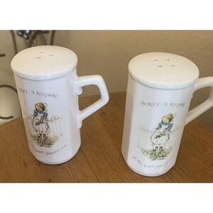 Vintage‎ Rare Holly Hobbie Salt & Pepper Shakers 3.75"